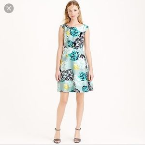 JCrew Aquatic Floral Silk dress, size 4